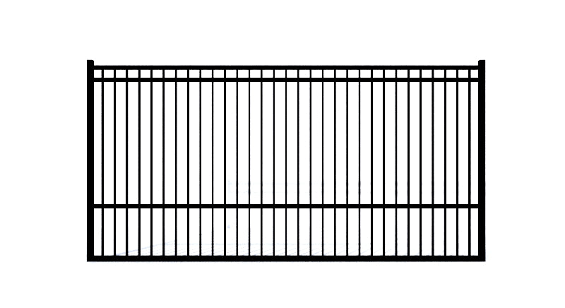 Aluminum Rectangular Flat Driveway Gate