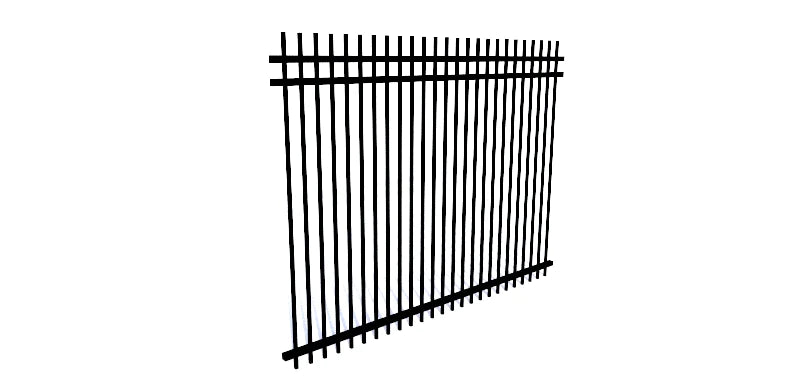Aluminum Rectangular Extended Top & Bottom Fence 6x8
