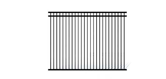 Aluminum Rectangular Flat Top and Bottom Fence 6x8