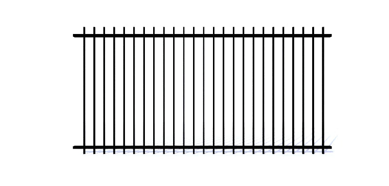 Aluminum Extended Top & Bottom Fence 4x8