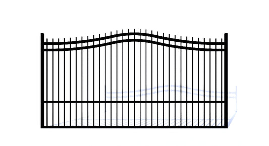 Aluminum Arched Extended Driveway Gate