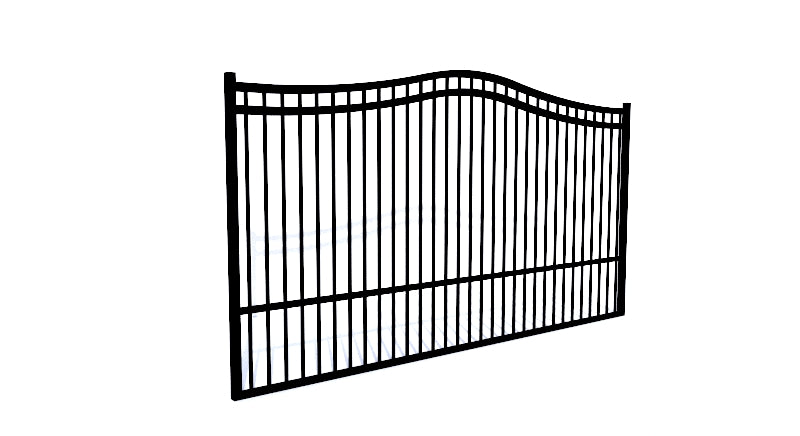 Aluminum Arched Flat Driveway Gate