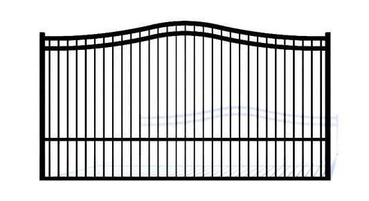 Aluminum Arched Flat Driveway Gate