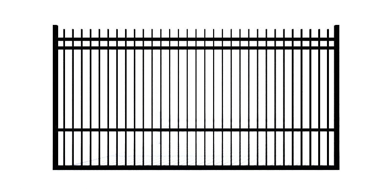 Aluminum Rectangular Extended Driveway Gate