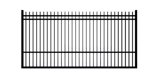 Aluminum Rectangular Extended Driveway Gate