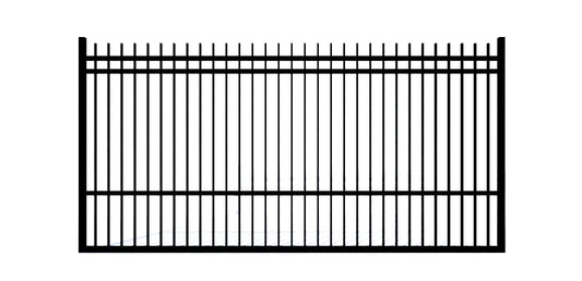 Aluminum Rectangular Extended Driveway Gate