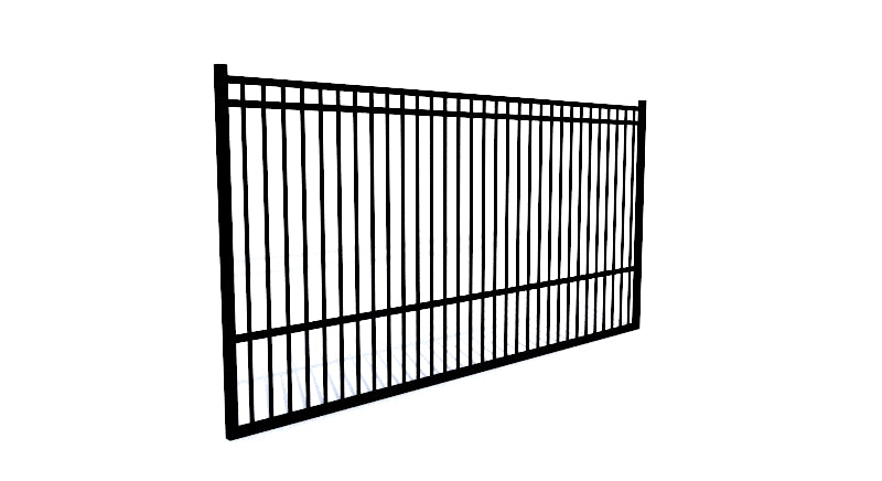 Aluminum Rectangular Flat Driveway Gate